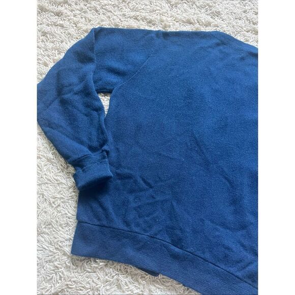 Vintage Christian Dior Monsieur Sweater M Orlon USA Made Logo Cardigan Navy Blue - Picture 9 of 12